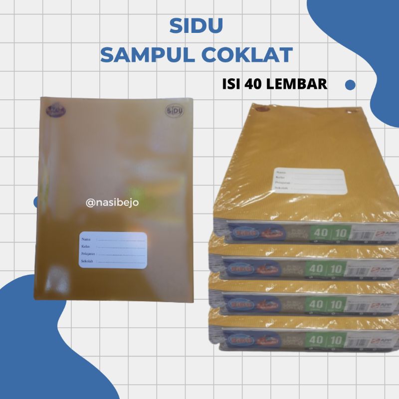 

(1PCS) BUKU TULIS SIDU SAMPUL COKLAT ISI 40 LEMBAR