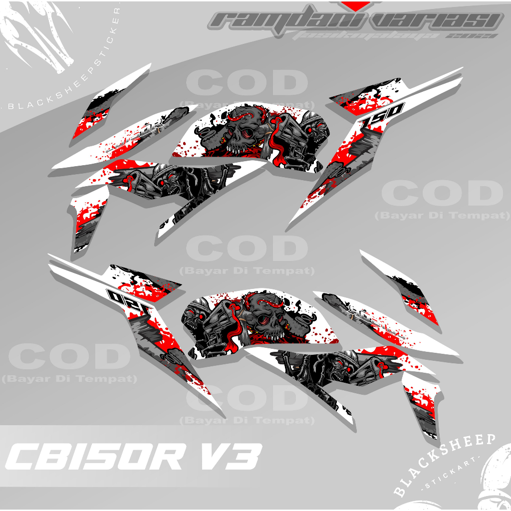 STRIPING CB150R - STIKER STRIPING CB150R V3 - STRIPING CB150R 2018