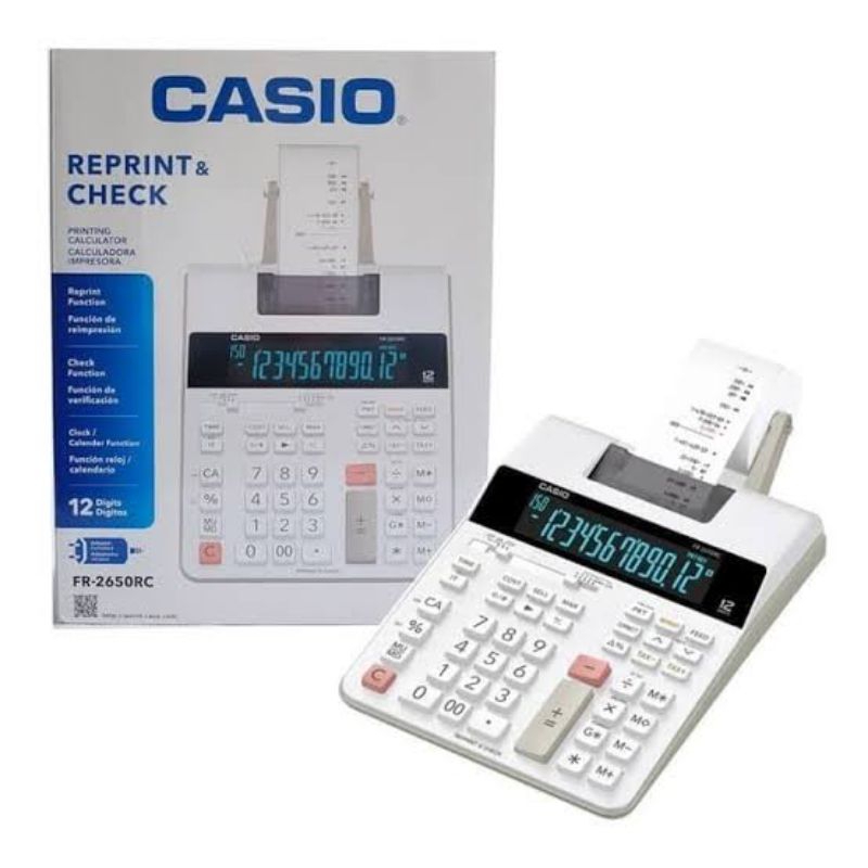 

CASIO KALKULATOR PRINT 12 DIGIT FR 2650RC