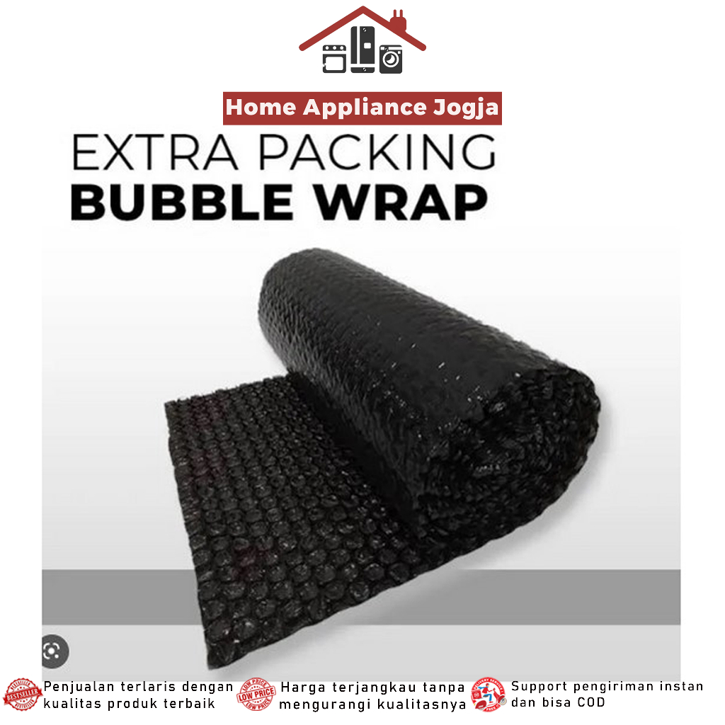 

[HAJ] Bubble Wrap Packing Ekstra Packing Bubble Anti Pecah Ekstra Packing - Black / White