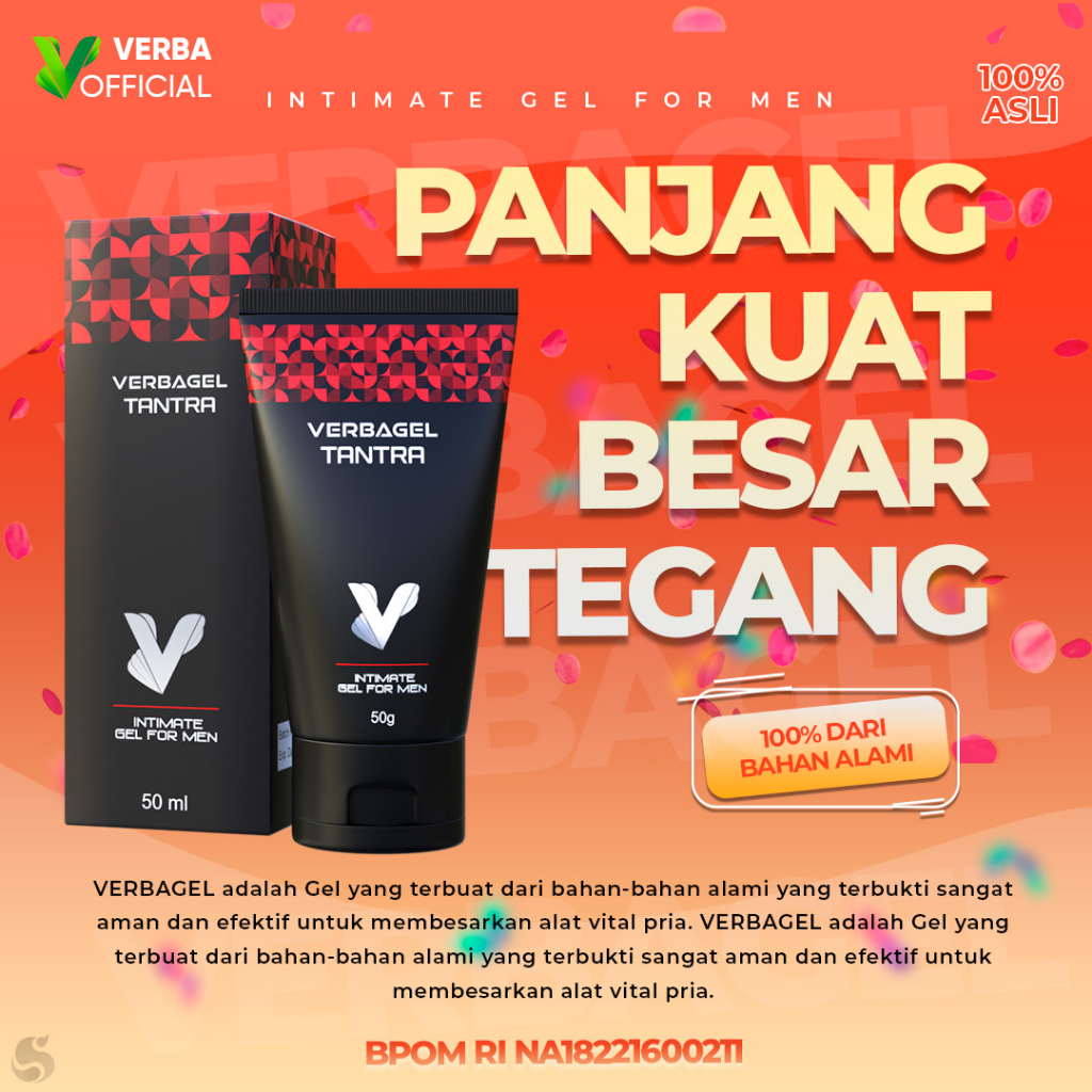 VERBAGEL TANTRA ORIGINAL PELUMAS PRIA  Barcode Terbaru Asli 100% Original BPOM READY