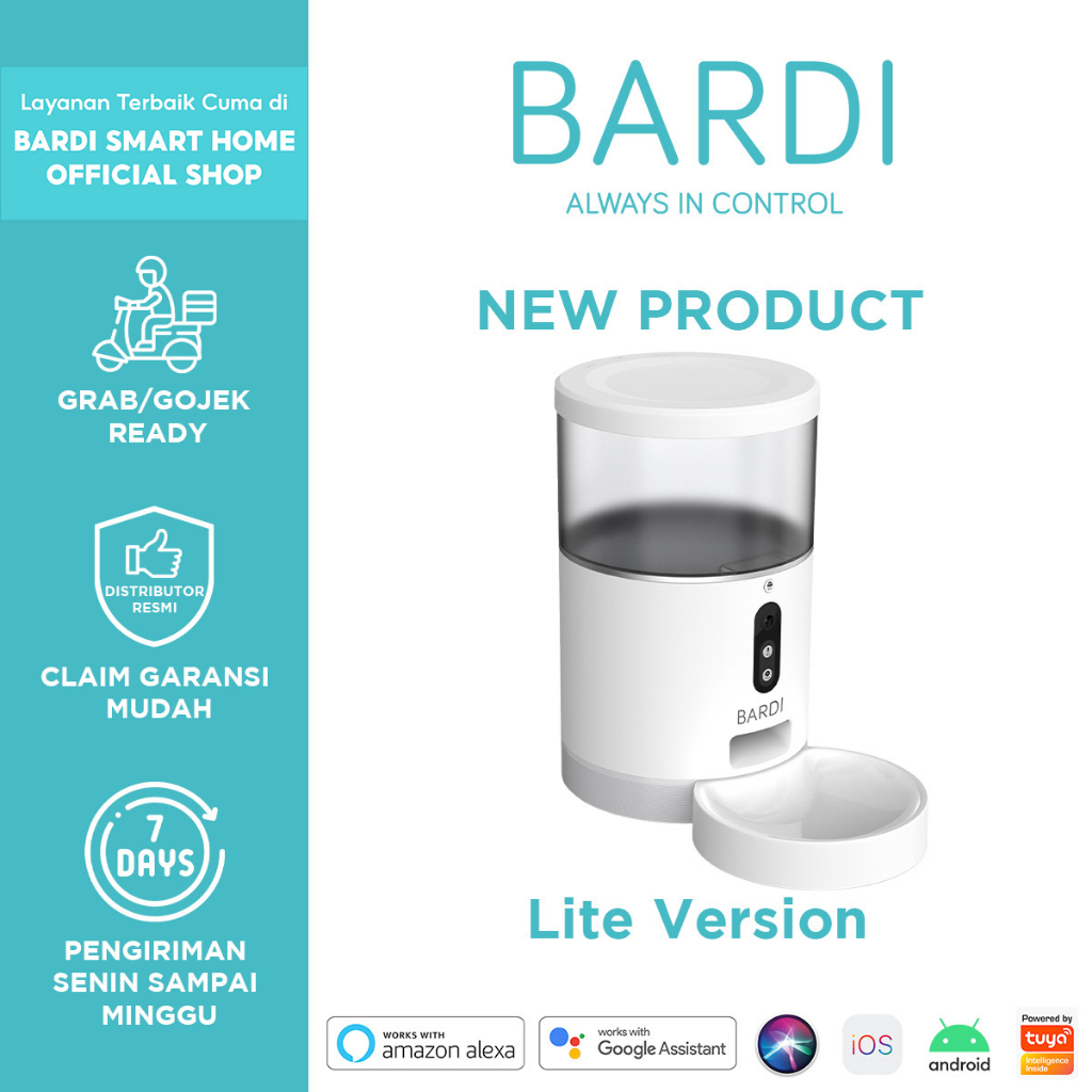 BARDI Smart WIFI Pet Feeder LITE VERSION (Dispenser Makanan Otomatis Anjing/Kucing)