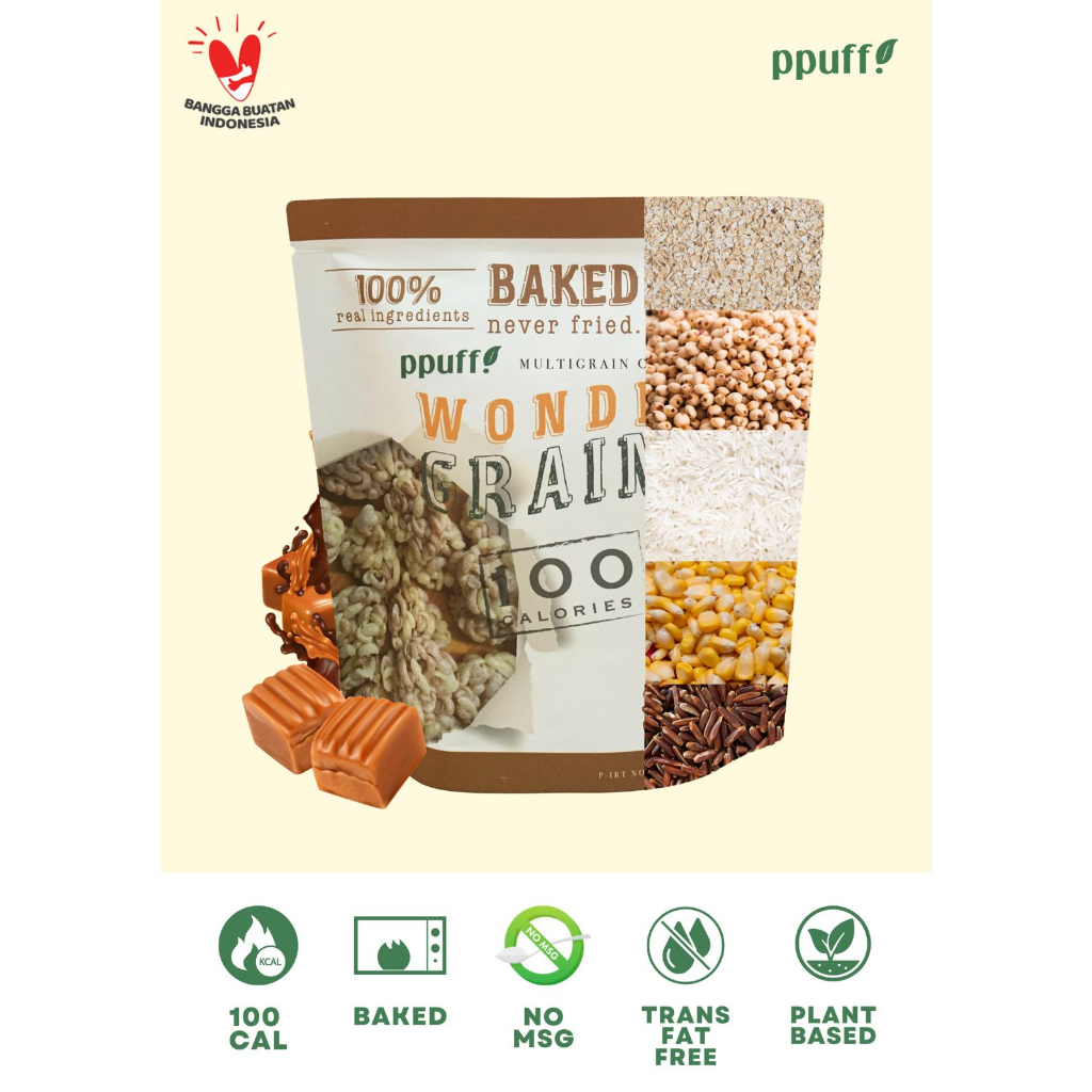 

PPUFF WONDER GRAINS MULTIGRAIN CRACKERS BAKED LOW CALORIE HEALTHY SNACK