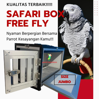 travel box safari box burung parrot free fly jumbo - Kualitas terbaik 