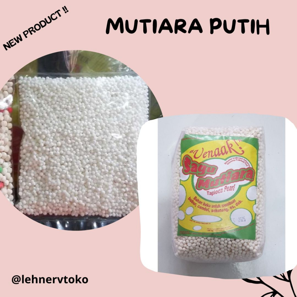 

✔❤ Sagu mutiara peral putih 500 gram