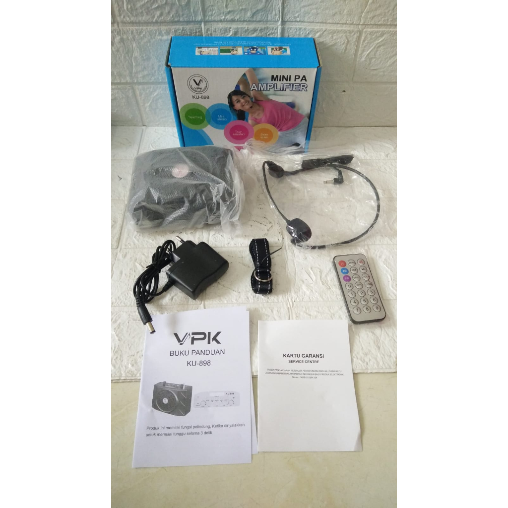SPEAKER bluetooth PORTABLE Waisband  pinggang VPK KU-898 KU898 (ORI)