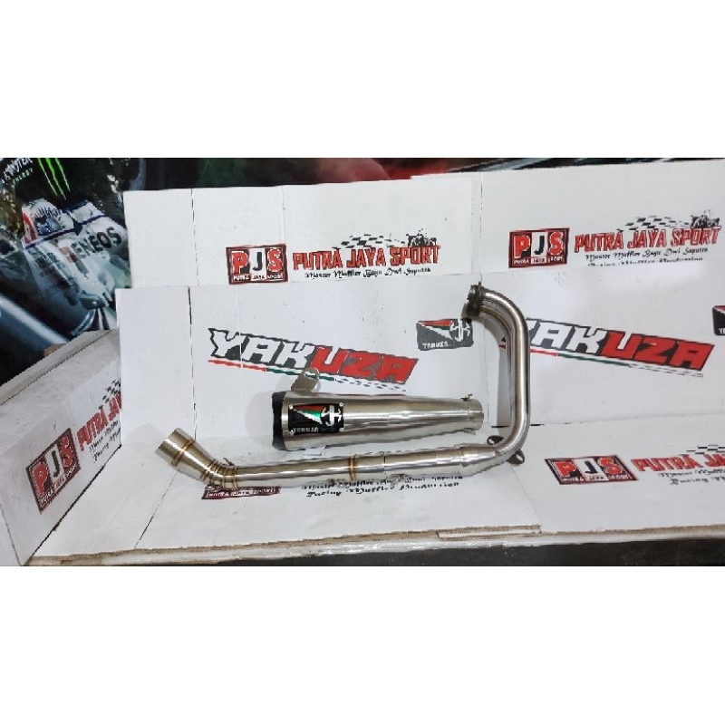knalpot yakuza m1 for ninja fi/cbr250rr/r25 full system pnp