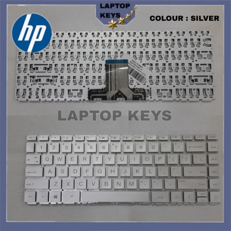 Keyboard Laptop HP 14cm 14-cm0005au 14-cm0007au 14-cm0091au Silver