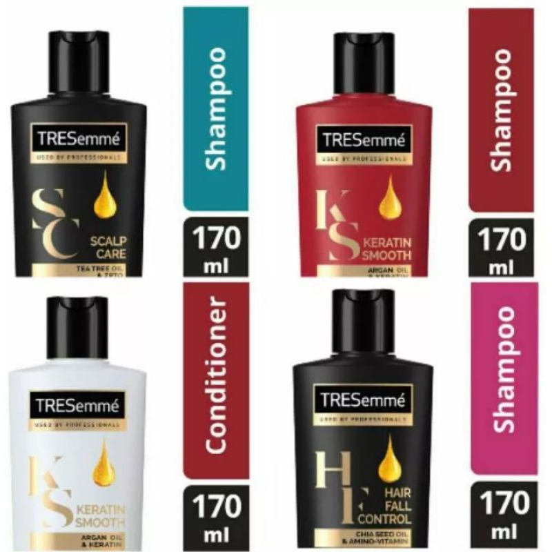 Tresemme Shampoo & Conditioner 170ml | Hairfall Control | Keratin Smooth | Scalp Care