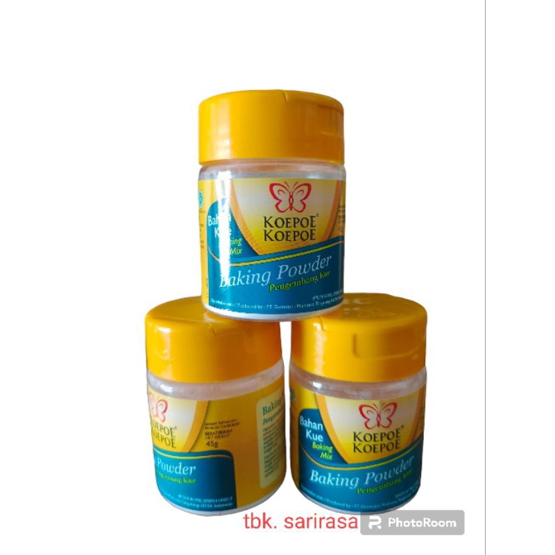 

Koepoe Koepoe Baking Powder 45 gram Pengembang Kue 45gr