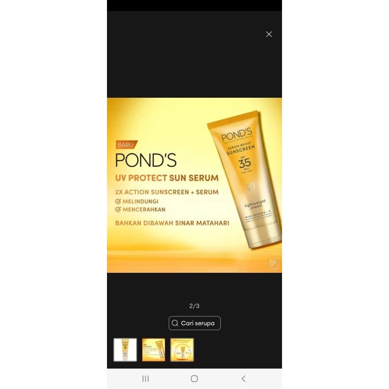 ponds sun serum 30g