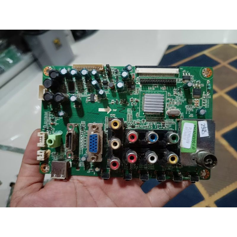 MAINBOARD MB MODUL MESIN TV POLYTRON PLD24T605 PLD24T605W