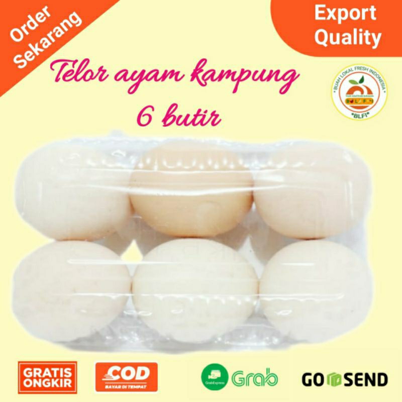 

TELUR AYAM KAMPUNG 6 BUTIR