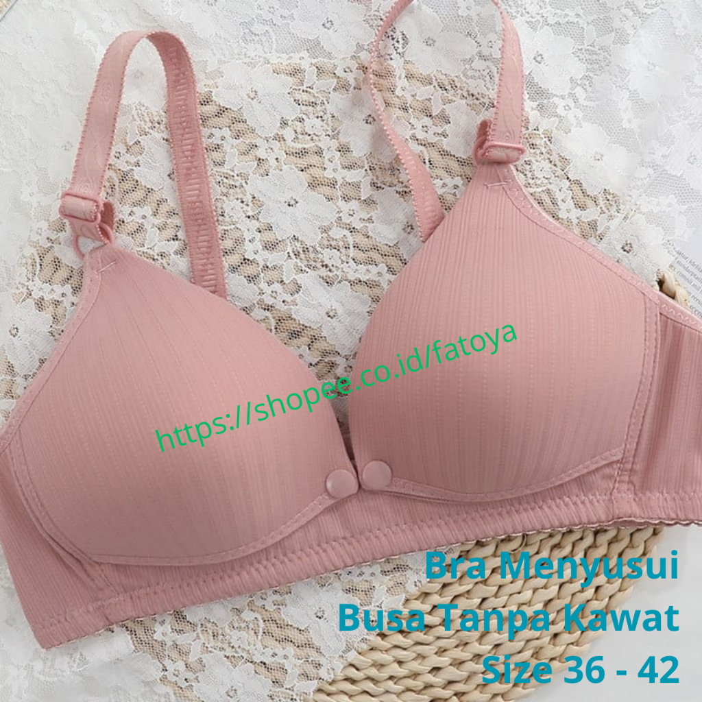 Bra BH Menyusui Busa Tanpa Kawat Bukaan Depan
