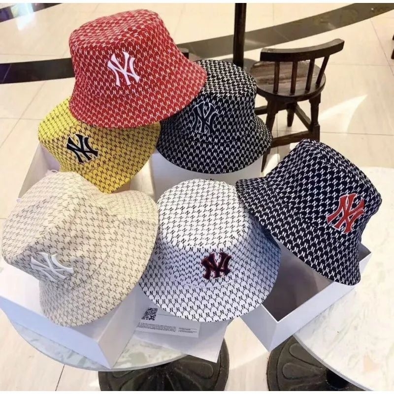 (FREE PAPERBAG + BOX) BUCKET HAT MLB KOREAN / TOPI BUCKET WANITA MLB / TOPI MLB KOREAN WANITA VIRAL 