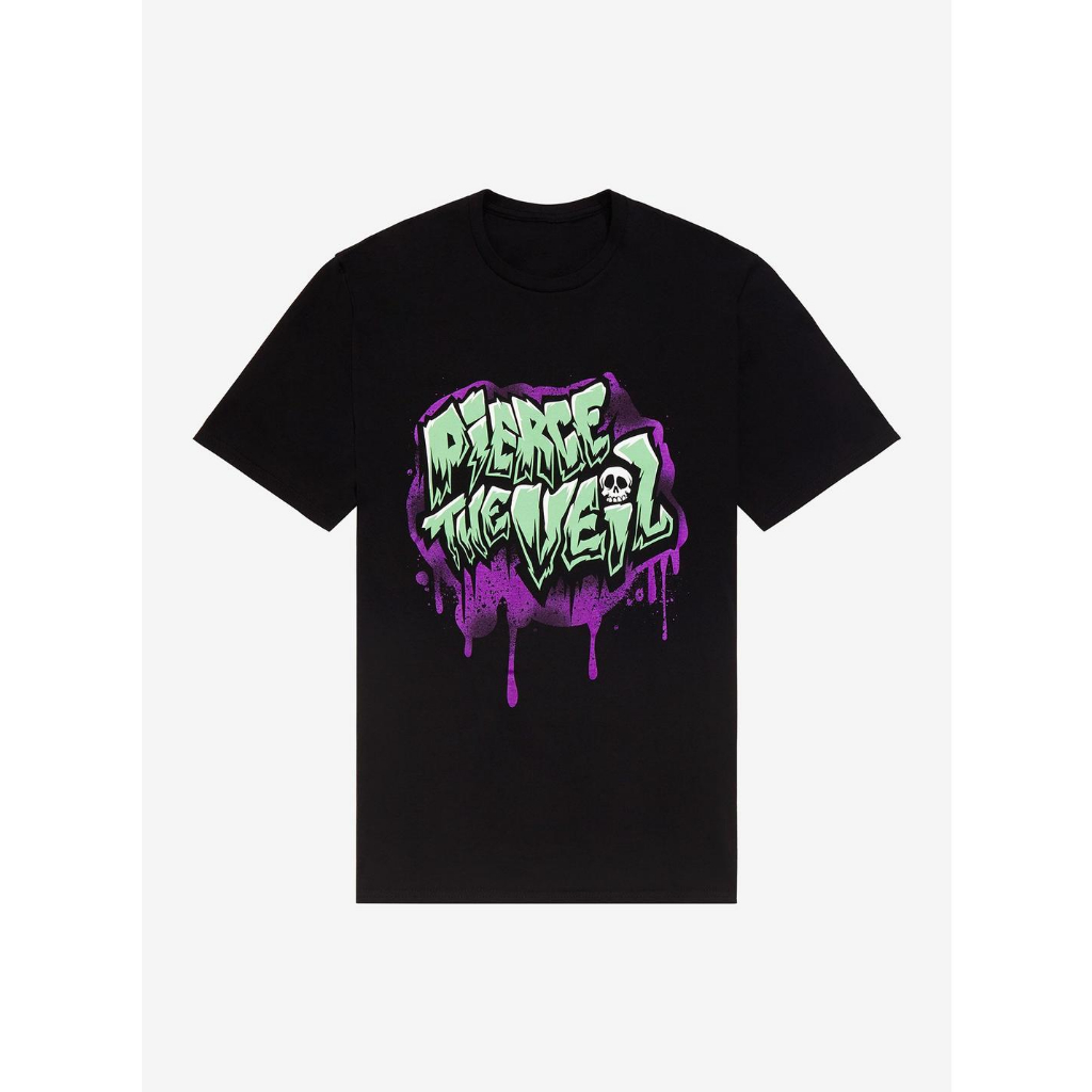 BAJU KAOS Pierce The Veil Drip Logo T-Shirt
