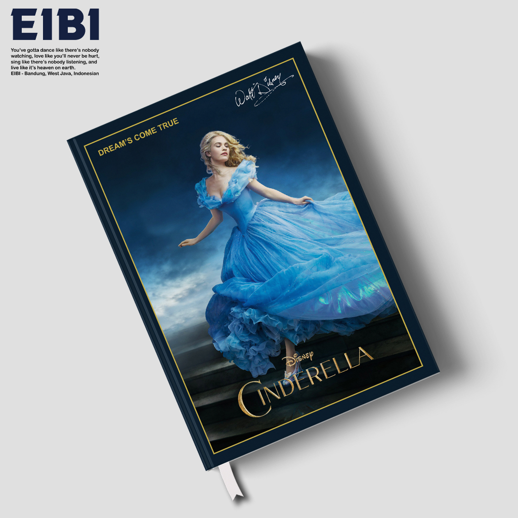 

Eibibook Buku Tulis Catatan Notebook Hardcover Disney Series Cinderella Dreams Come True