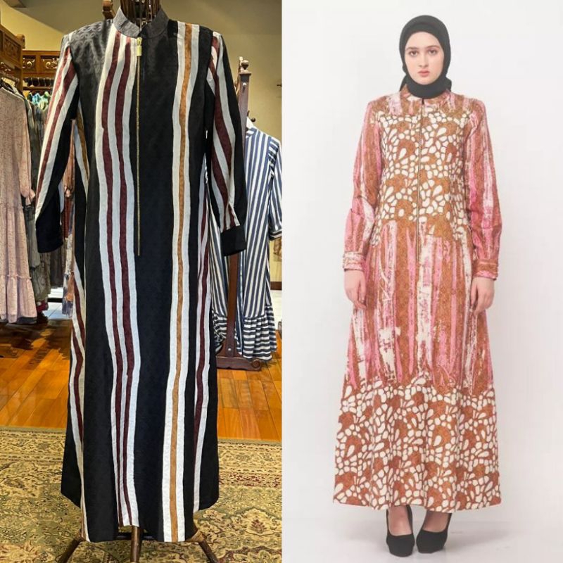 Abaya Viscos + Furing by Dian Pelangi LIMITED EDITION Busana Muslim Baju Maxi Dress Gamis Gaun Outfi