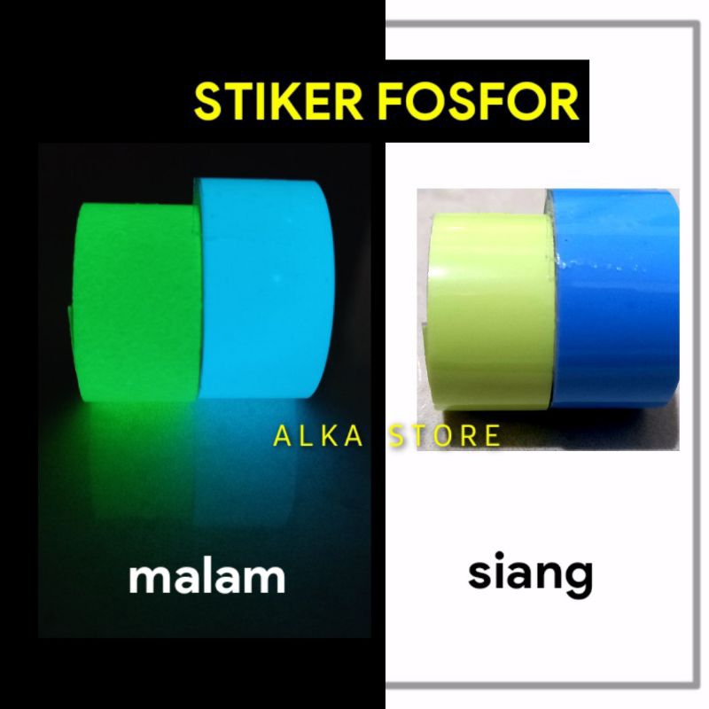 Stiker Fosfor Menyala dalam Gelap Untuk Metal Jig