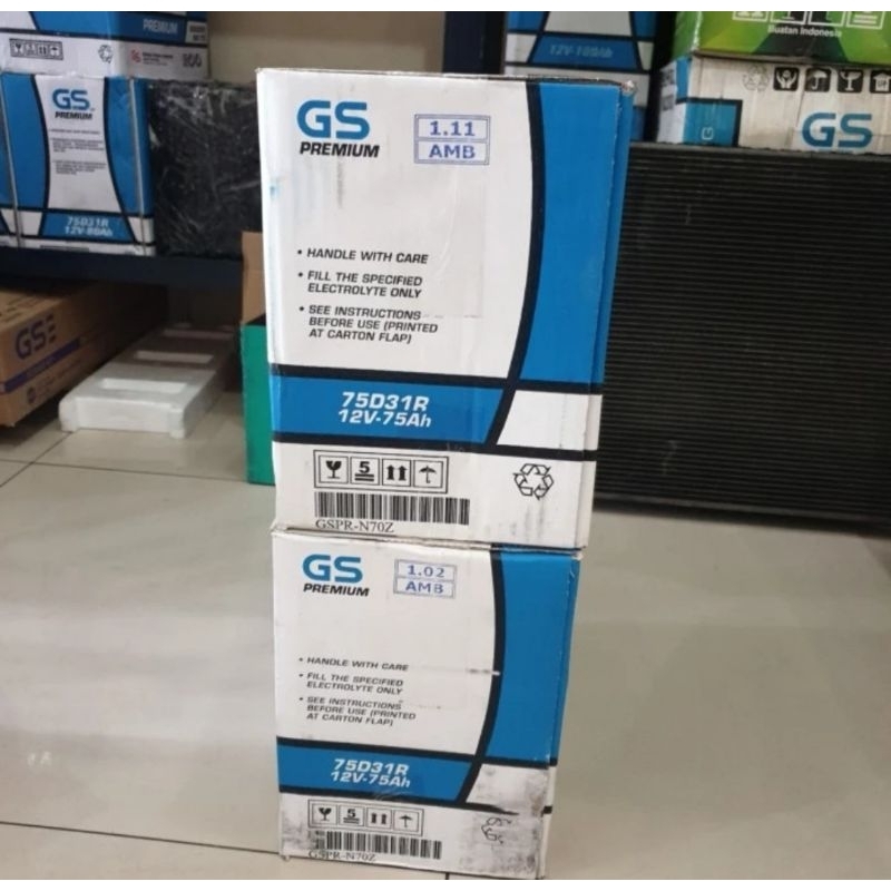 AKI BATERAI BASAH GS ASTRA PREMIUM N70Z/75D31R PANTHER COLT DIESEL. GENSET 75AH