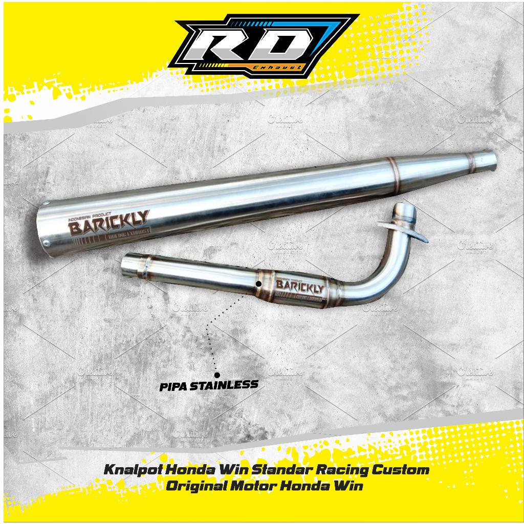 Knalpot Honda Win 100 Standar Racing Custom Original Motor Honda Win