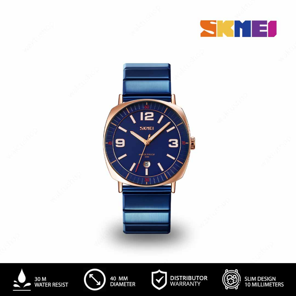 SKMEI 9280 Original Jam Tangan Wanita Analog Stainless Steel Tahan Air