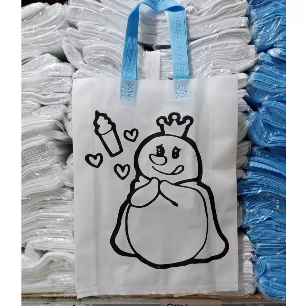 

HLS - (1pcs) Tas Spunbound Mewarnai 70 GSM Handle uk 30X40X8 Versi 2 / Tas Goodie Bag/ Tas Bahan Canvas