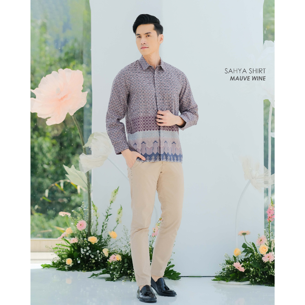 Mayoutfit Peony Set Series Mauve Wine | Sarimbit Lebaran Baju Muslim Raya Keluarga-2
