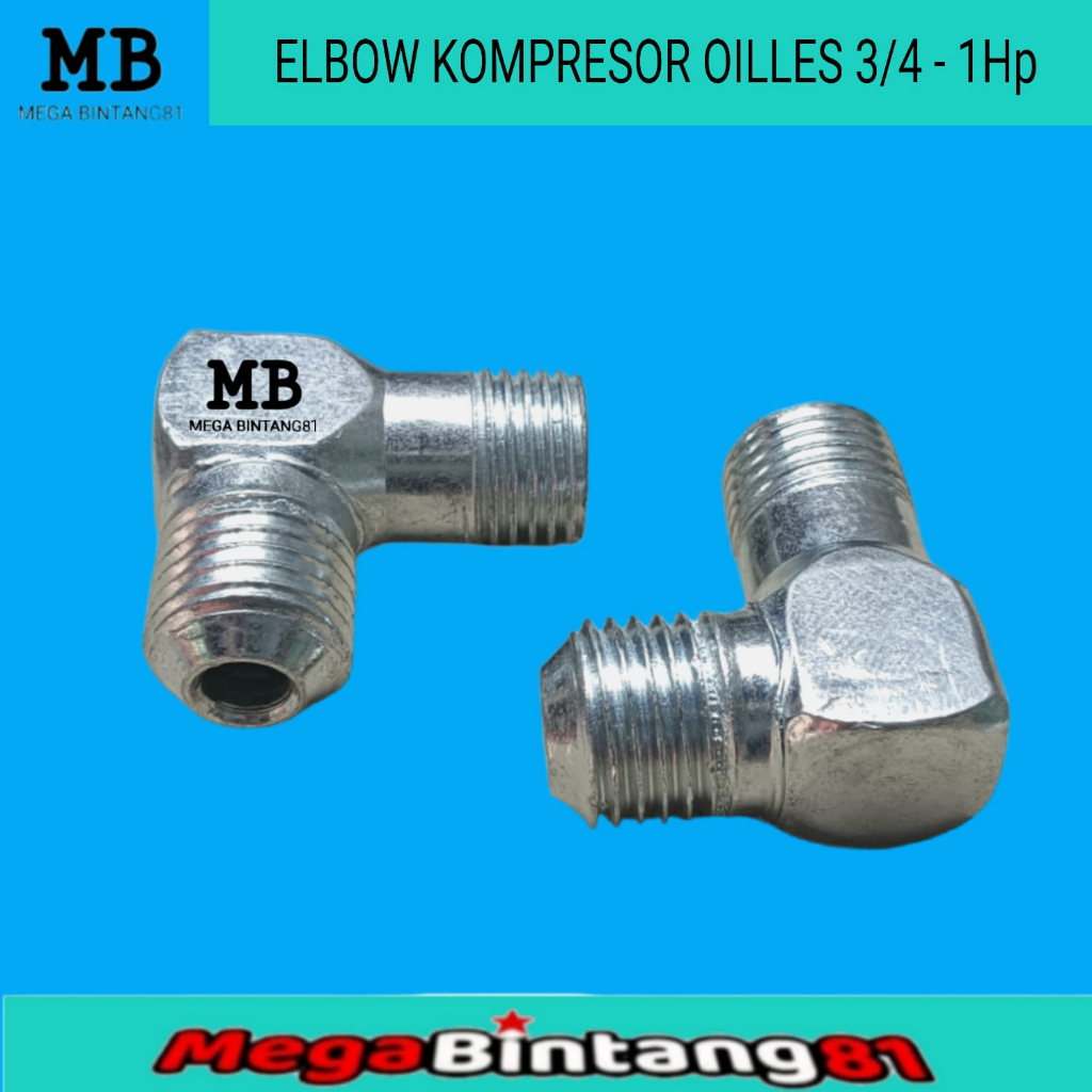 Elbow kompresor portable oil less kompresor listrik 3/4 - 1 HP