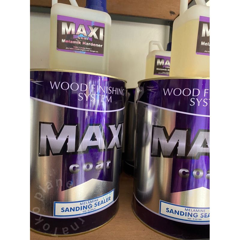 Wood Finishing System Maxi Coat Melamine Sanding Sealer Vol 5 Liter-Set