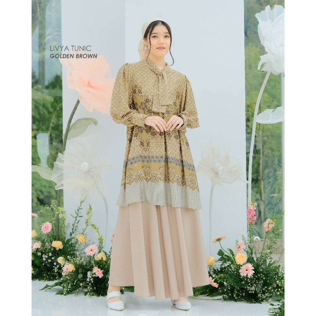 Mayoutfit Elysian Set Series Golden Brown | Sarimbit Lebaran Baju Muslim Raya Keluarga-4