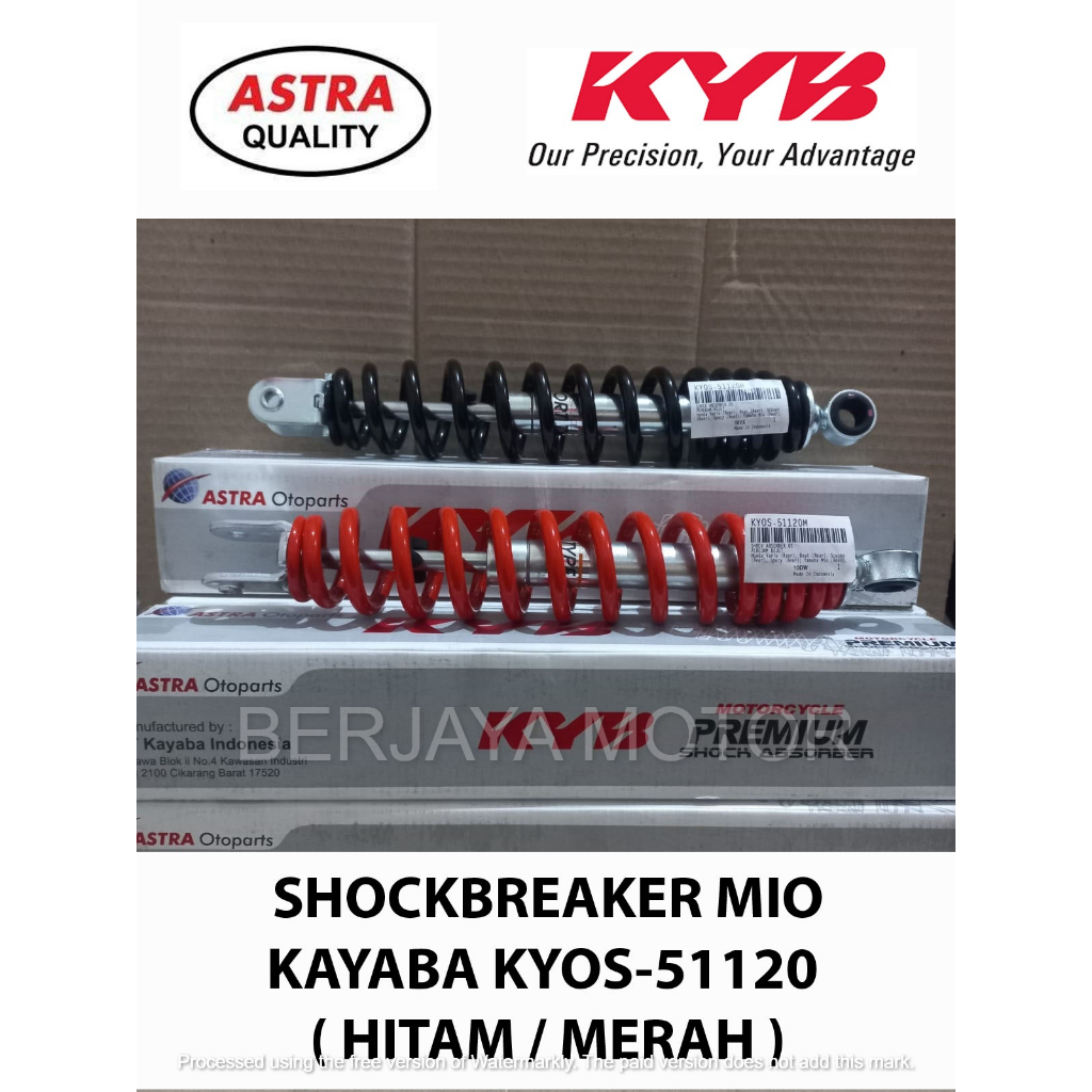 SHOCKBREAKER KAYABA BELAKANG MOTOR MIO VARIO BEAT SPACY SCOOPY 300 MM