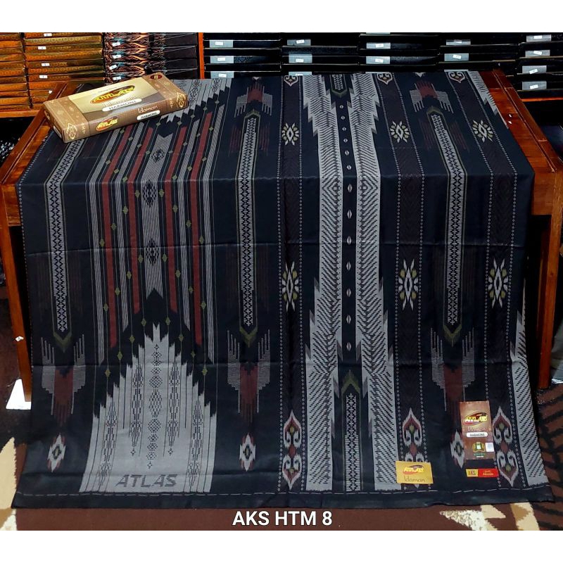 Sarung Atlas Original Terbaru Atlas Harmoni Idaman Kembang 555 Motif Bhs Kawung Batik Premium Songke