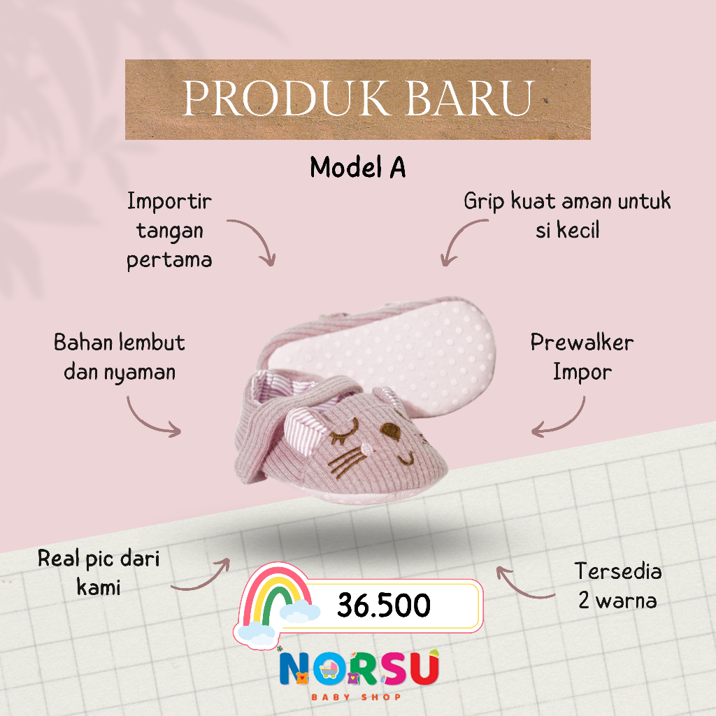 SEPATU BAYI CEWE PREWALKER IMPORTIR TANGAN PERTAMA