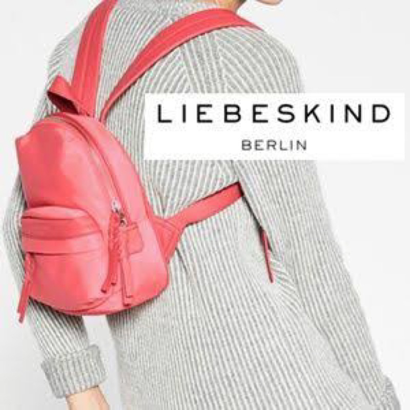 NEGOTIABLE Liebeskind Berlin Coral Pink Joyce Backpack Ransel Tas Kulit