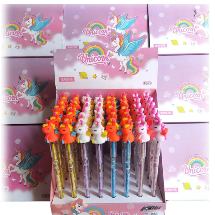 

(1 Pcs) Pensil Susun Bensia Unicorn, pensil sambung susun karakter, pensil kepala unicorn