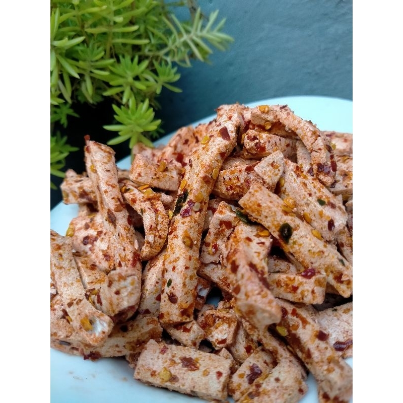 

Basreng viral basreng stik pedas daun jeruk 1 kilogram