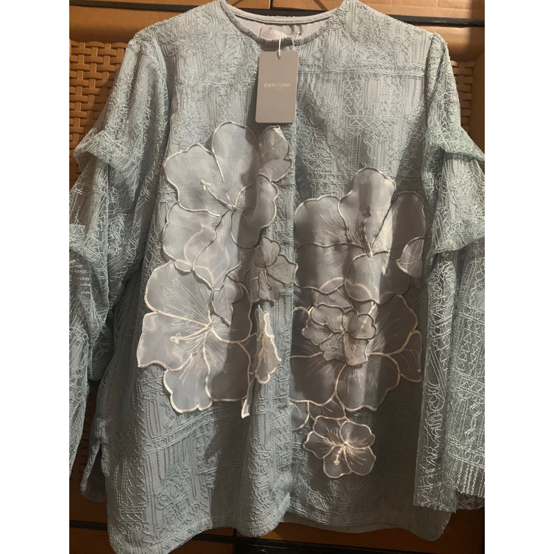 Jenna and Kaia - Kimaya Top Blue (PRELOVED)