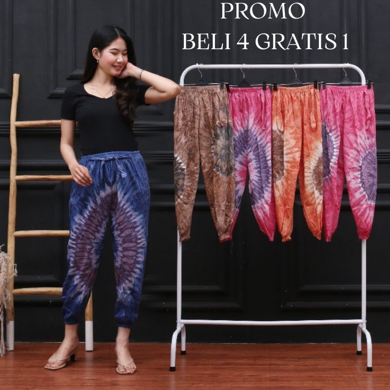 CELANA ALADIN WANITA DEWASA PANJANG JOGGER PANTS
