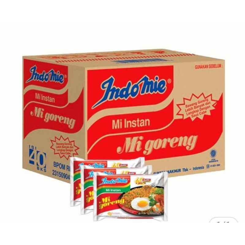 

mie Indomie goreng 1 dus isi 40