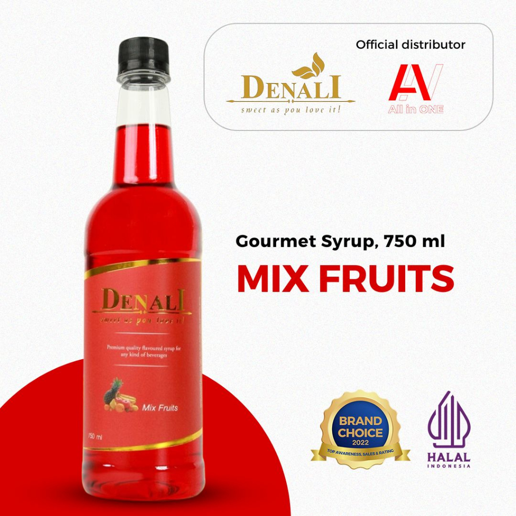 

Syrup Denali 750 ml - Mix Fruits