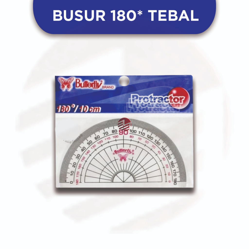 

Busur 180 Derajat Tebal - BUTTERFLY