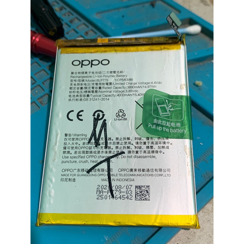 batre ori oppo reno 4f