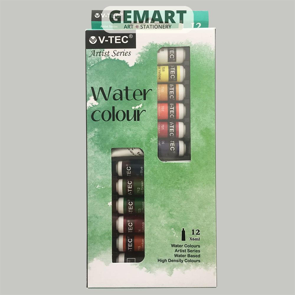 

Water Colours 12x6ml Cat Air V-Tec | Watercolor