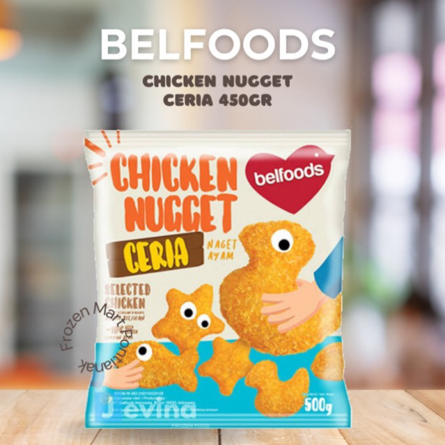 

Belfoods Chicken Nugget Ceria 500gr - Nugget Ayam Karakter