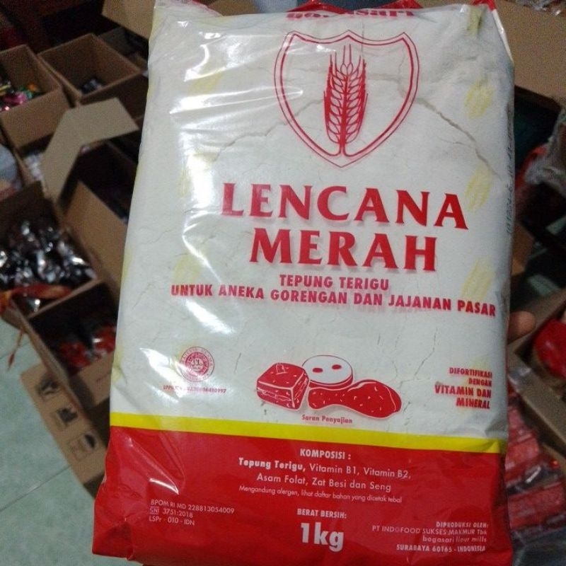 

tepung lencana merah 1 kilo