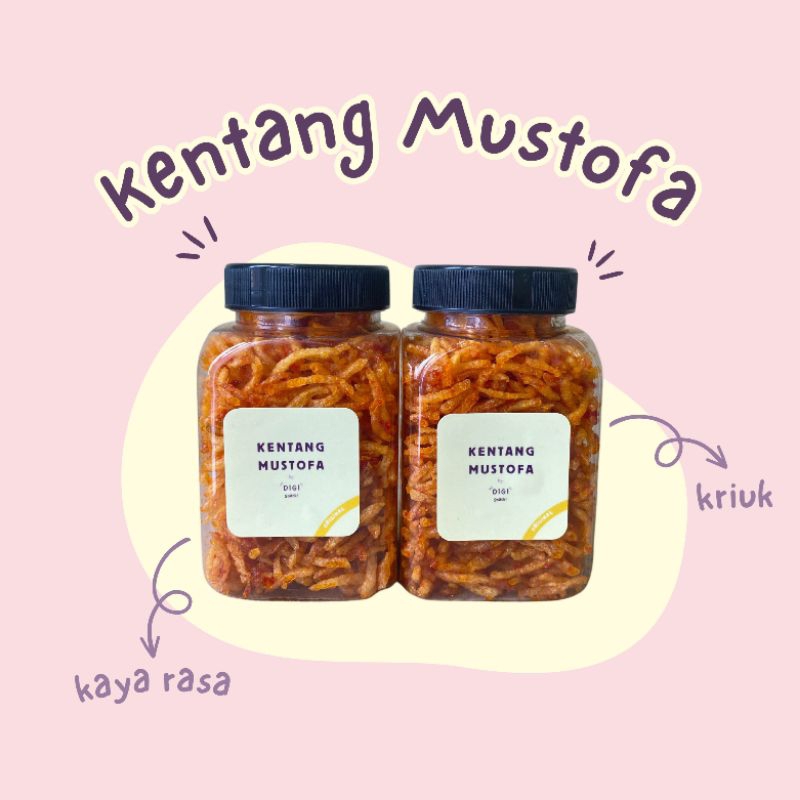 

Kentang Mustofa Premium Pedas Manis 60gr 95gr