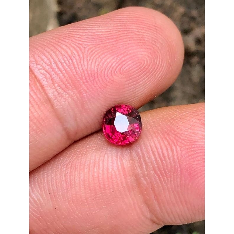 batu garnet srilanka natural pyrope almandine garnet 1.05 cts memo ig lab kristal
