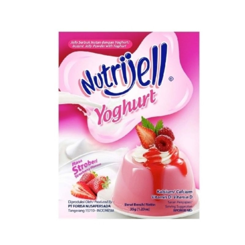 

° Nutrijell Dengan Yoghurt Rasa Stroberi 35gr