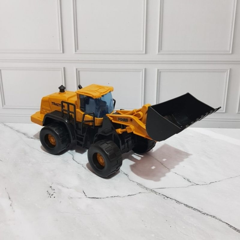 Mainan Diecast Mobil Traktor Shovel Kontruksi - Diecast Beko Shovel